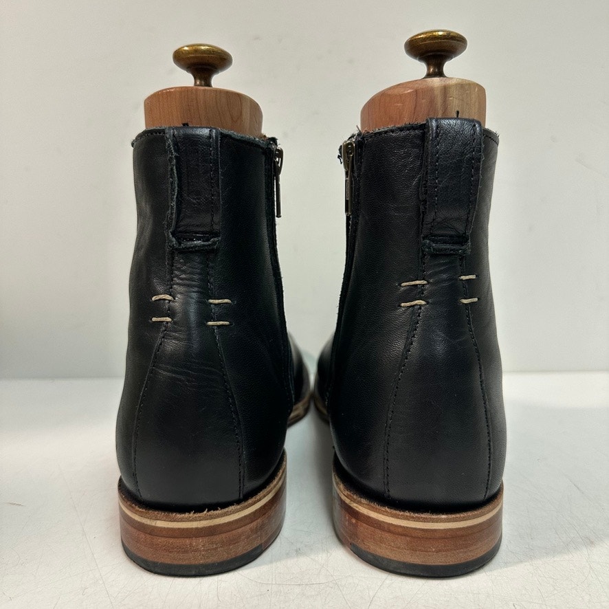 Excellent Rancourt & Co. X Helm Pablo Zip Moto Ankle Boot Black Made In Usa 7 D — image 6 of 8